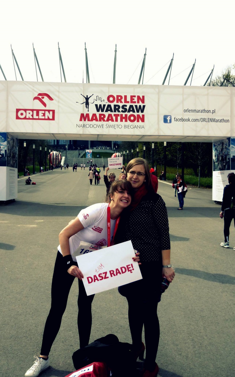 Orlen Warsaw Marathon - przeżyłam, a na mecie czekał mój wierny kibic - najstarsza siostra Ania